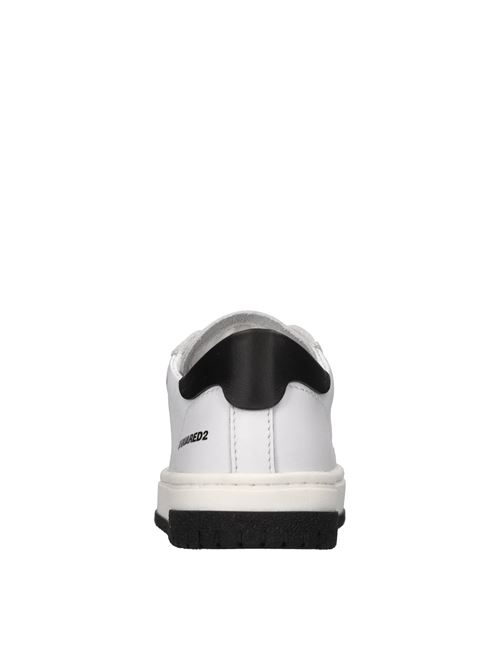 Sneakers in pelle DSQUARED2 | 80289 GINEVRABIANCO-NERO